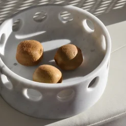 Centrotavola/Svuotatasche in Marmo Satinato Made in Italy - Hinata