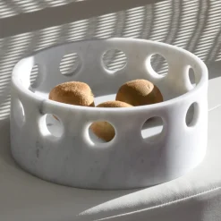 Centrotavola/Svuotatasche in Marmo Satinato Made in Italy - Hinata