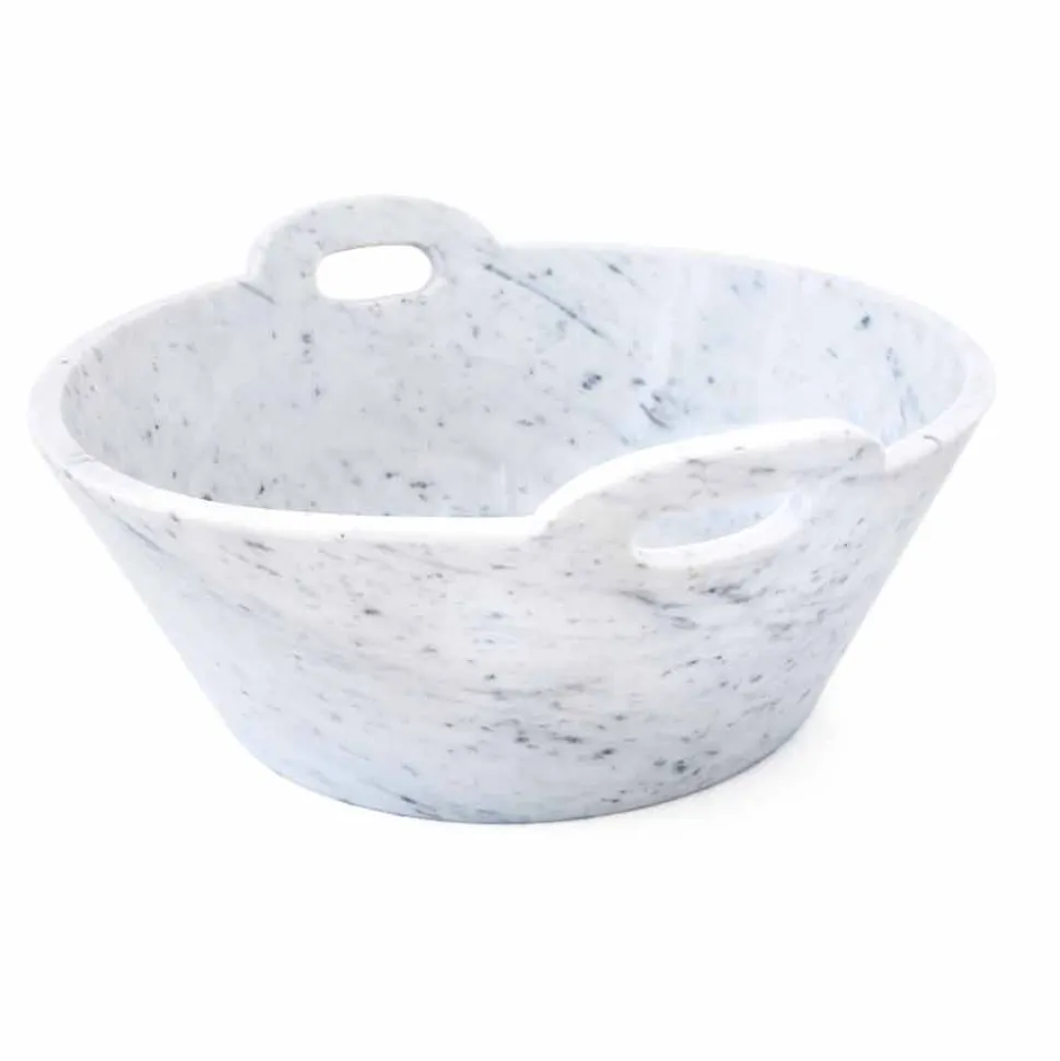 Cestello in Marmo Bianco di Carrara di Design di Lusso Italiano - Tinozzo