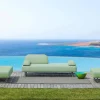 Chaise Longue da Esterno di Design in Metallo e Tessuto Made in Italy - Selia