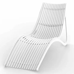 Chaise Longue da Esterno di Design Bianco o Ecru, 4 Pezzi - Ibiza by Vondom