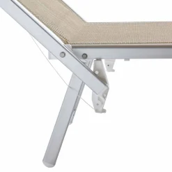 Chaise-longue da Giardino Contract con Parasole e Schienale Reclinabile - Arnold