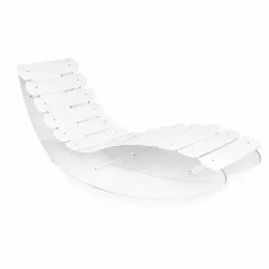 Chaise longue di design in plexiglass trasparente Josue made in Italy