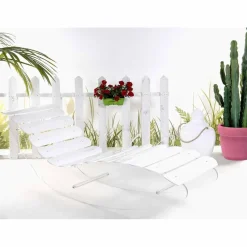 Chaise longue di design in plexiglass trasparente Josue made in Italy
