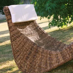 Chaise Longue per Esterno in Intreccio di Banano con Poggiatesta - Jolanda