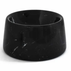 Ciotola per Cani e Gatti Moderna in Marmo Bianco o Nero Made in Italy - Catt
