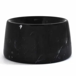 Ciotola per Cani e Gatti Moderna in Marmo Bianco o Nero Made in Italy - Catt