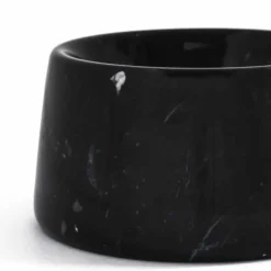 Ciotola per Cani e Gatti Moderna in Marmo Bianco o Nero Made in Italy - Catt