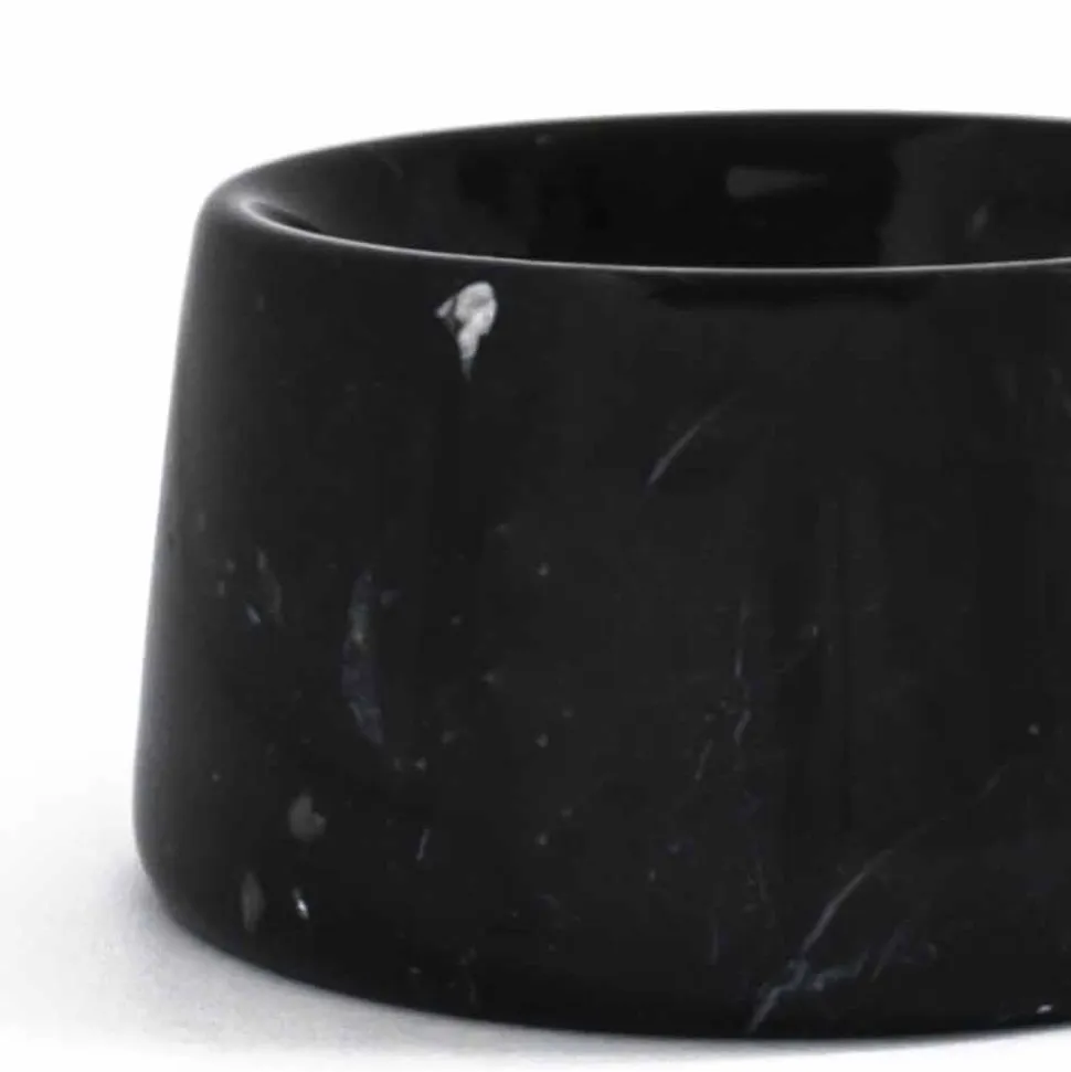 Ciotola per Cani e Gatti Moderna in Marmo Bianco o Nero Made in Italy - Catt