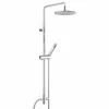 Colonna Doccia a Sezione Tonda in Ottone con Doccetta Made in Italy - Amadeo