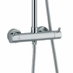 Colonna Doccia con Deviatore Integrato in Ottone Cromato Made in Italy - Griso