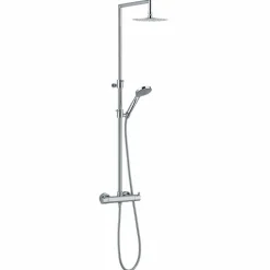 Colonna Doccia con Deviatore Integrato in Ottone Cromato Made in Italy - Griso