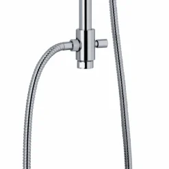 Colonna Doccia con Deviatore e Soffione Quadrato Made in Italy - Silver
