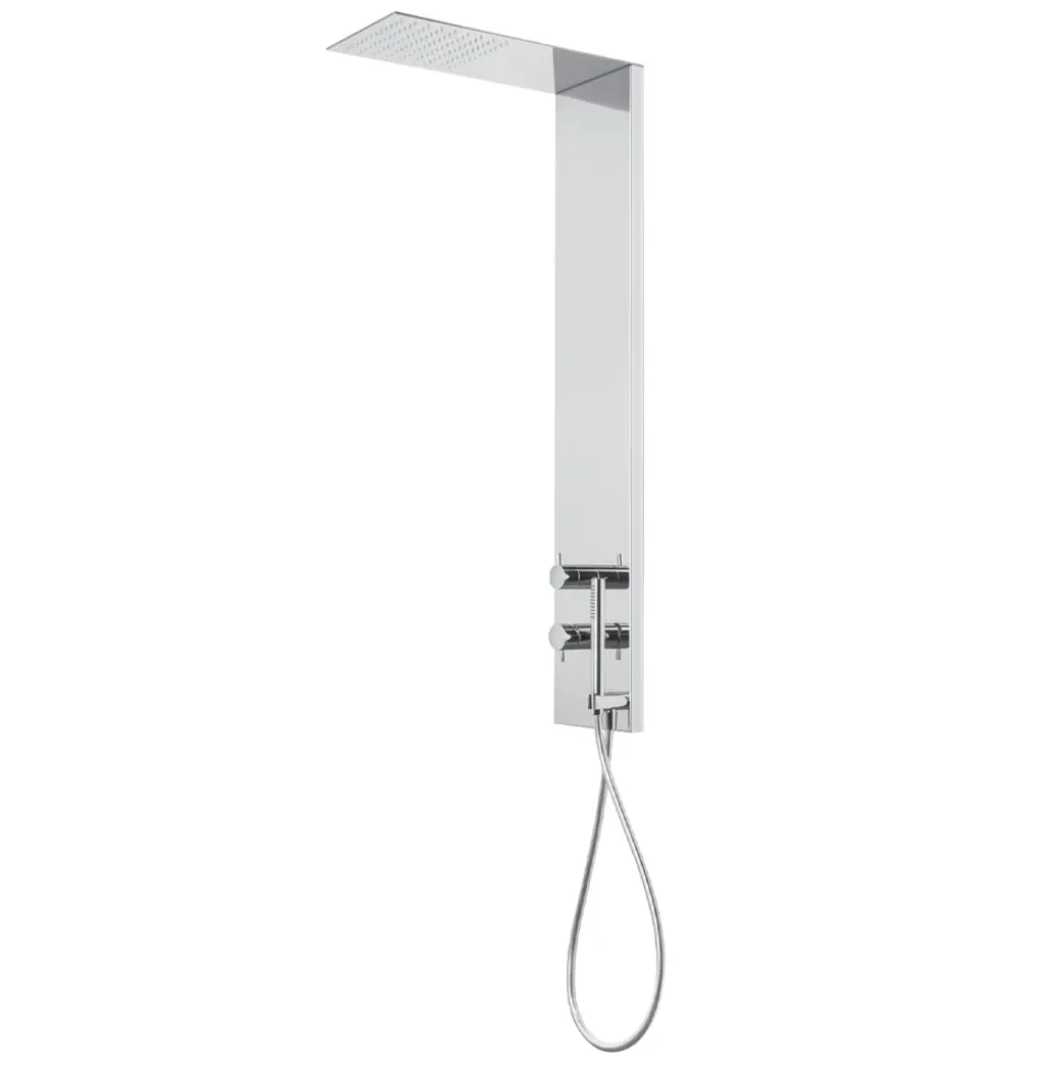 Colonna Doccia in Acciaio con Soffione a Pioggia Made in Italy - Sailor