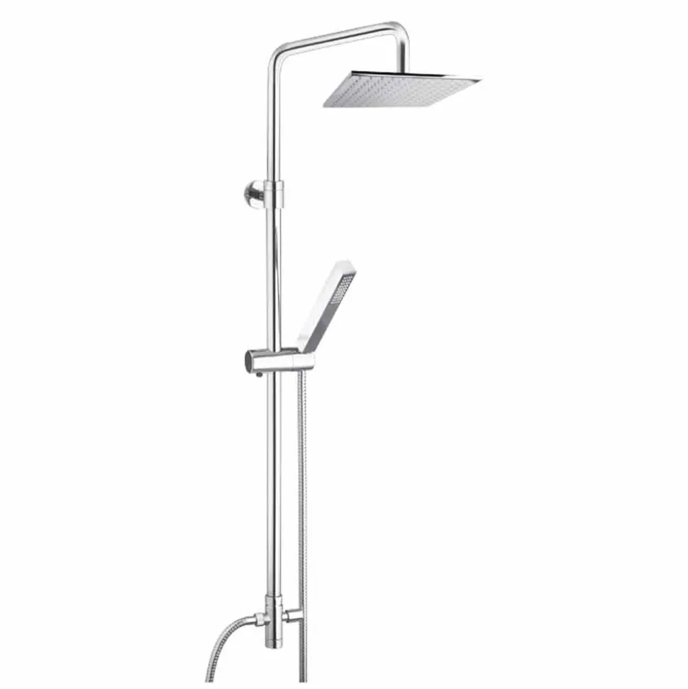 Colonna Doccia in Ottone con Soffione e Doccetta in Abs Made in Italy - Lesio