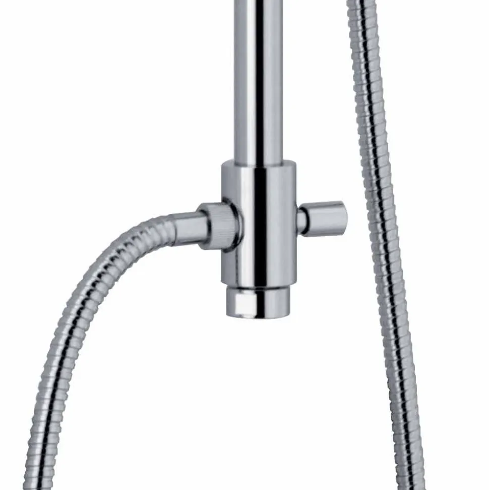 Colonna Doccia in Ottone Cromato Telescopica e Orientabile Made in Italy - Naspo
