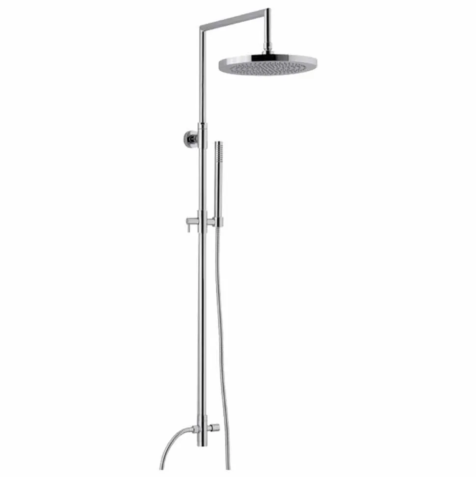 Colonna Doccia in Ottone Cromato con Doccetta in Abs Made in Italy - Selvio