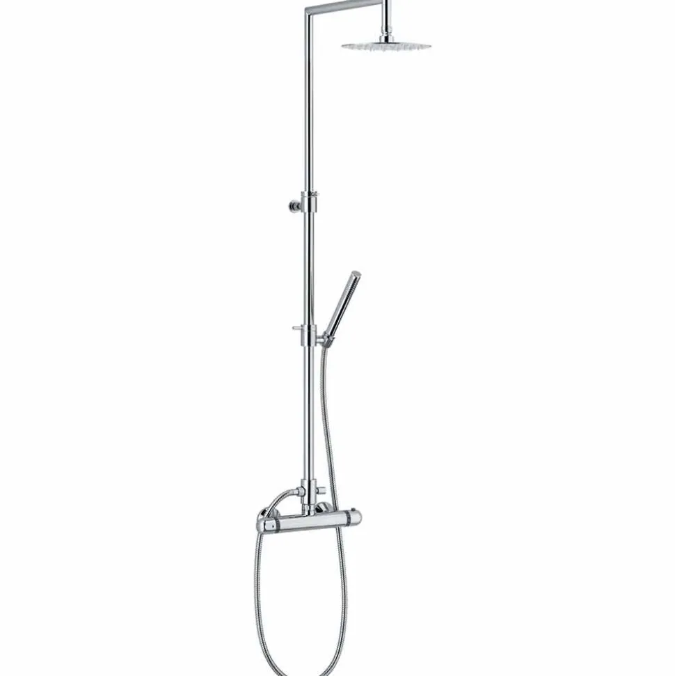 Colonna Doccia Moderna in Ottone Finitura Cromata Made in Italy - Gallo