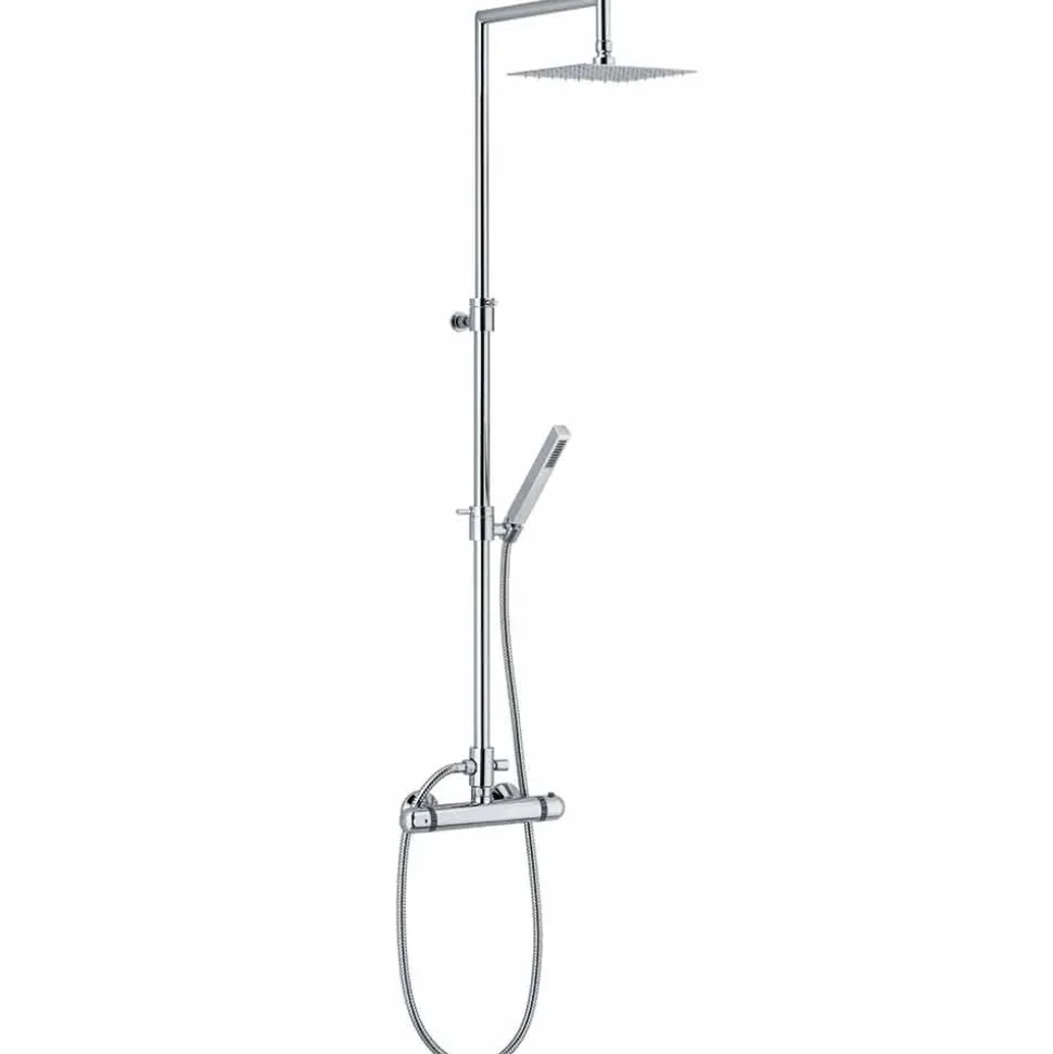 Colonna Doccia Moderna in Ottone Finitura Cromata Made in Italy - Gallo