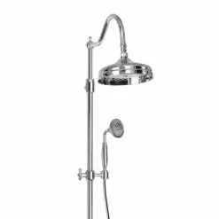 Colonna Doccia Orientabile in Ottone con Gruppo Vasca Made in Italy - Fedrio