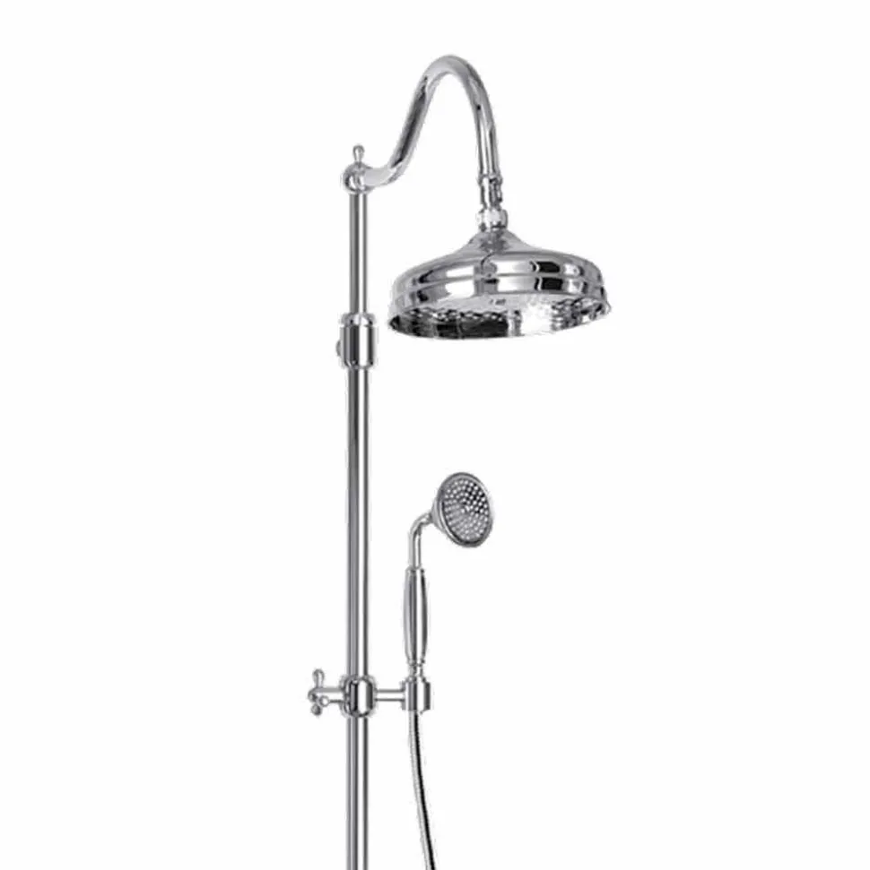 Colonna Doccia Orientabile in Ottone con Gruppo Vasca Made in Italy - Fedrio
