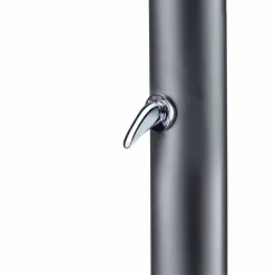 Colonna Doccia Solare da Giardino in Acciaio Inox Nero Made in Italy - Werner