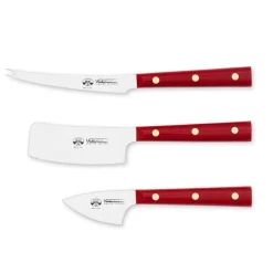 3 Coltelli da Formaggio Acciaio Inox, Berti in Esclusiva per Viadurini - Asiago