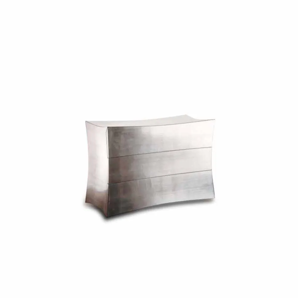 Comò a 3 cassetti in MDF design moderno, made in Italy, Isidoro