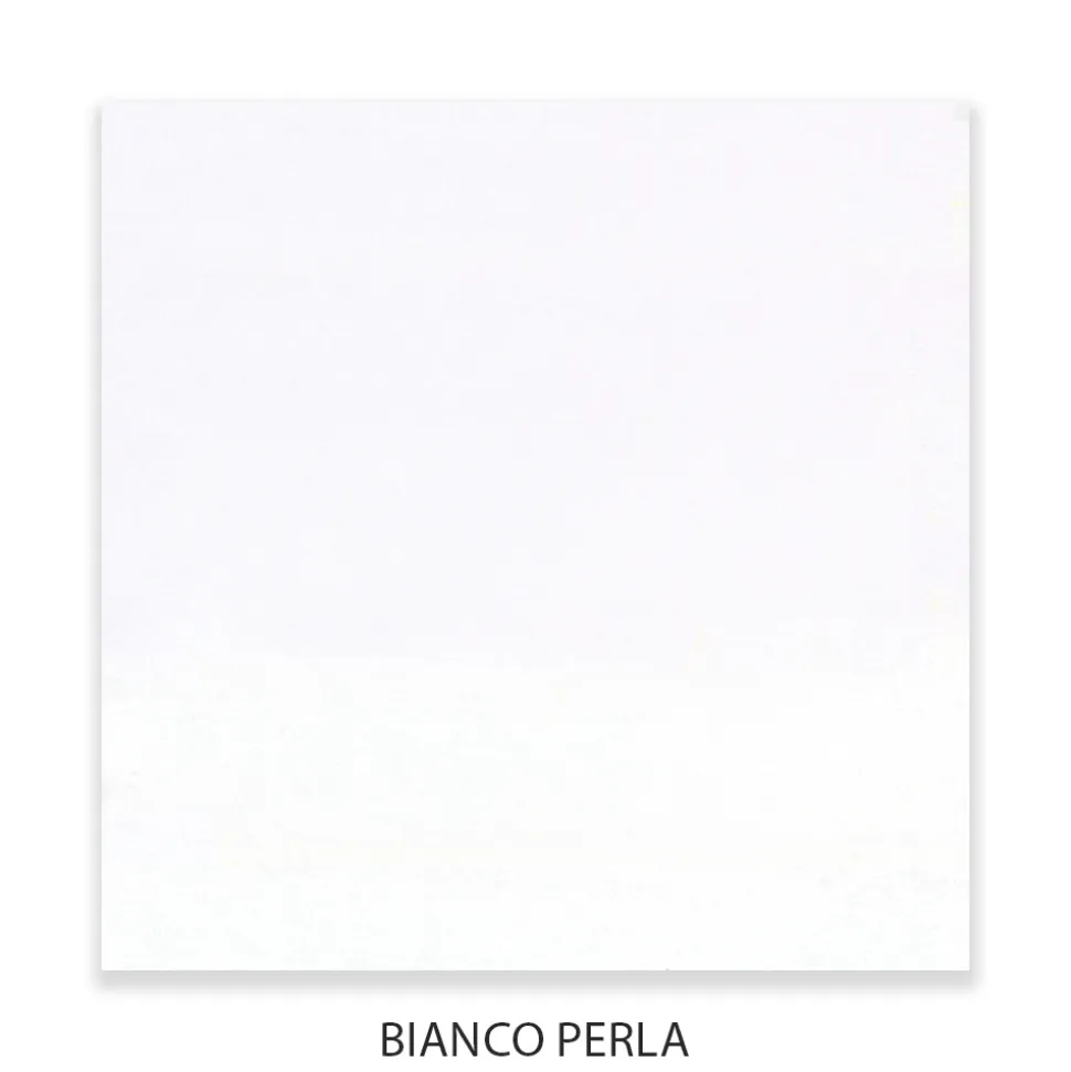 Comò con 3 Cassetti in Listellare di Tiglio Bianco Perla Made in Italy - Babaevo