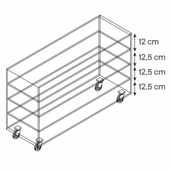 Comò in Vetro Extrachiaro con Sei Cassetti in Legno Bianco Made in Italy – Ganzo