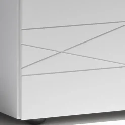 Comodino con 1 Cassetto in Agglomerato Ligneo Verniciato - Leone
