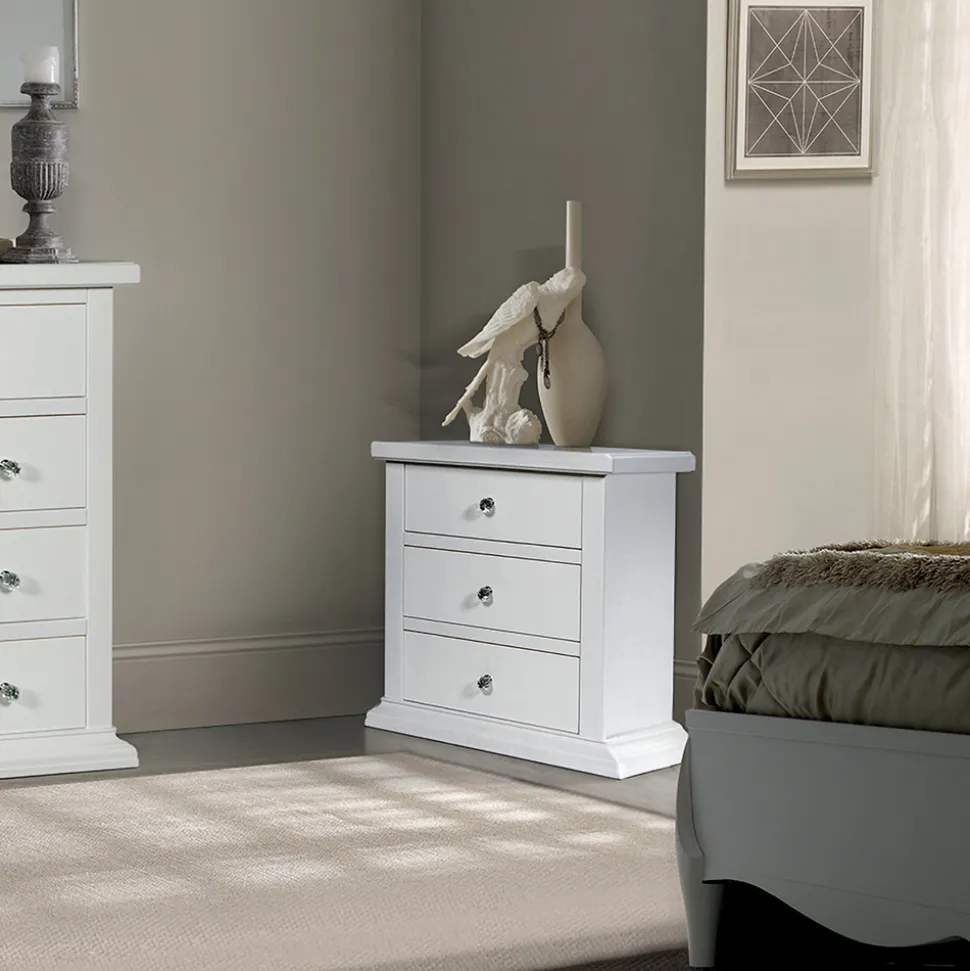 Comodino con Struttura in Particelle di Legno Impiallacciato Made in Italy - Thor