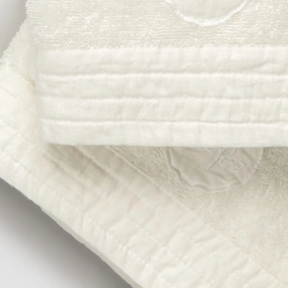 Completo Asciugamano Viso e Asciugamano Ospite in Spugna e Misto Lino - Kilim