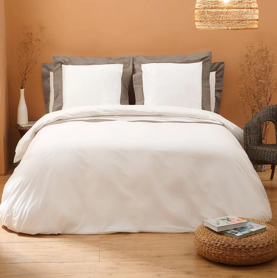 Completo Copripiumino King Size in 100% Cotone e 10% Raso di Cotone - Dettaglio