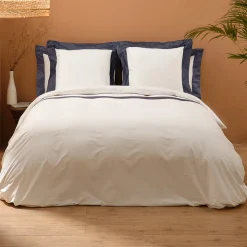 Completo Copripiumino King Size in 100% Cotone e 10% Raso di Cotone - Dettaglio