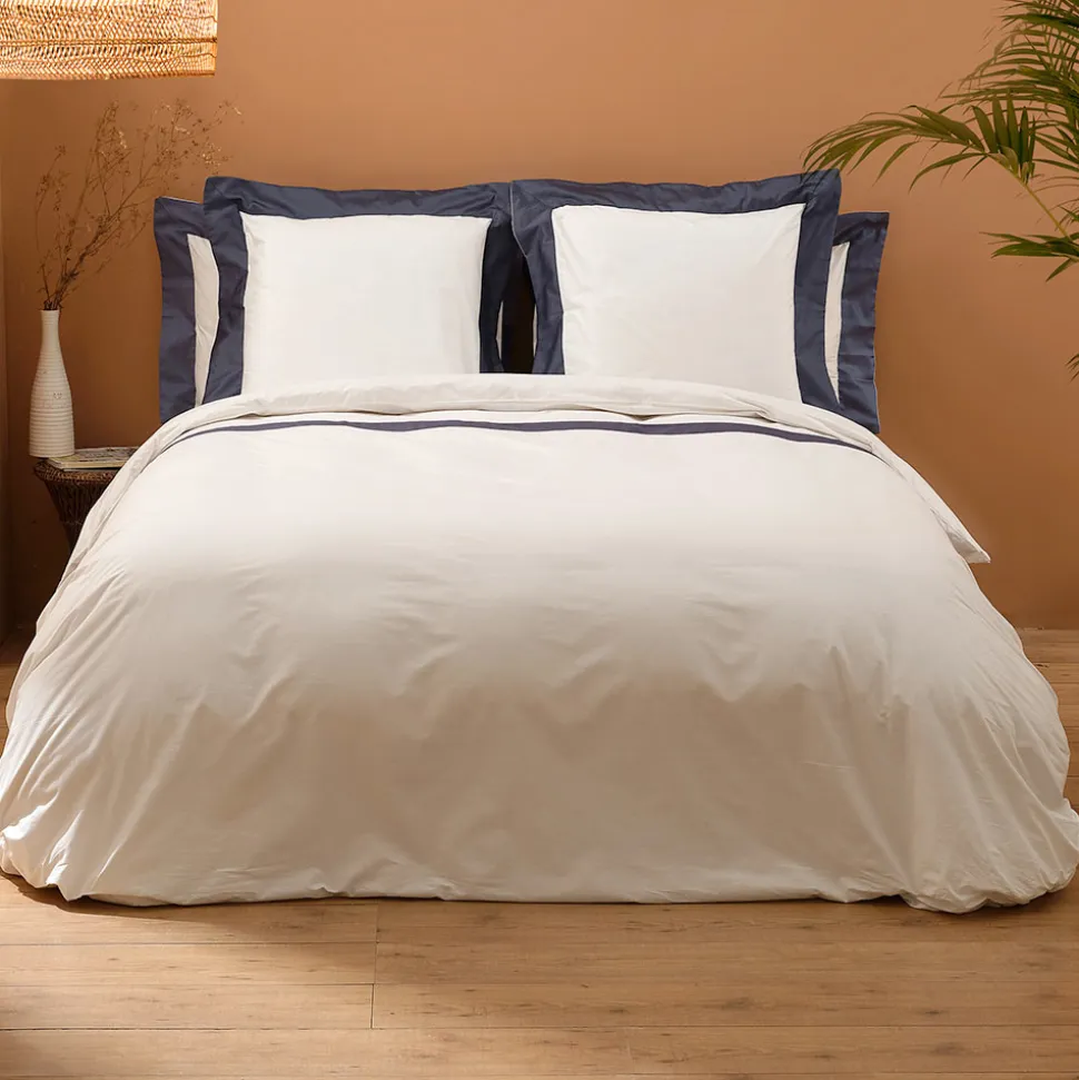 Completo Copripiumino King Size in 100% Cotone e 10% Raso di Cotone - Dettaglio