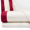 Completo Lenzuola da Letto Matrimoniale in Raso con Bordi Colorati - Giacinto