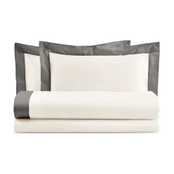Completo Letto King Size in 100% Cotone e 10% Raso di Cotone - Dettaglio