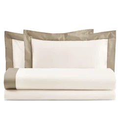 Completo Letto King Size in 100% Cotone e 10% Raso di Cotone - Dettaglio