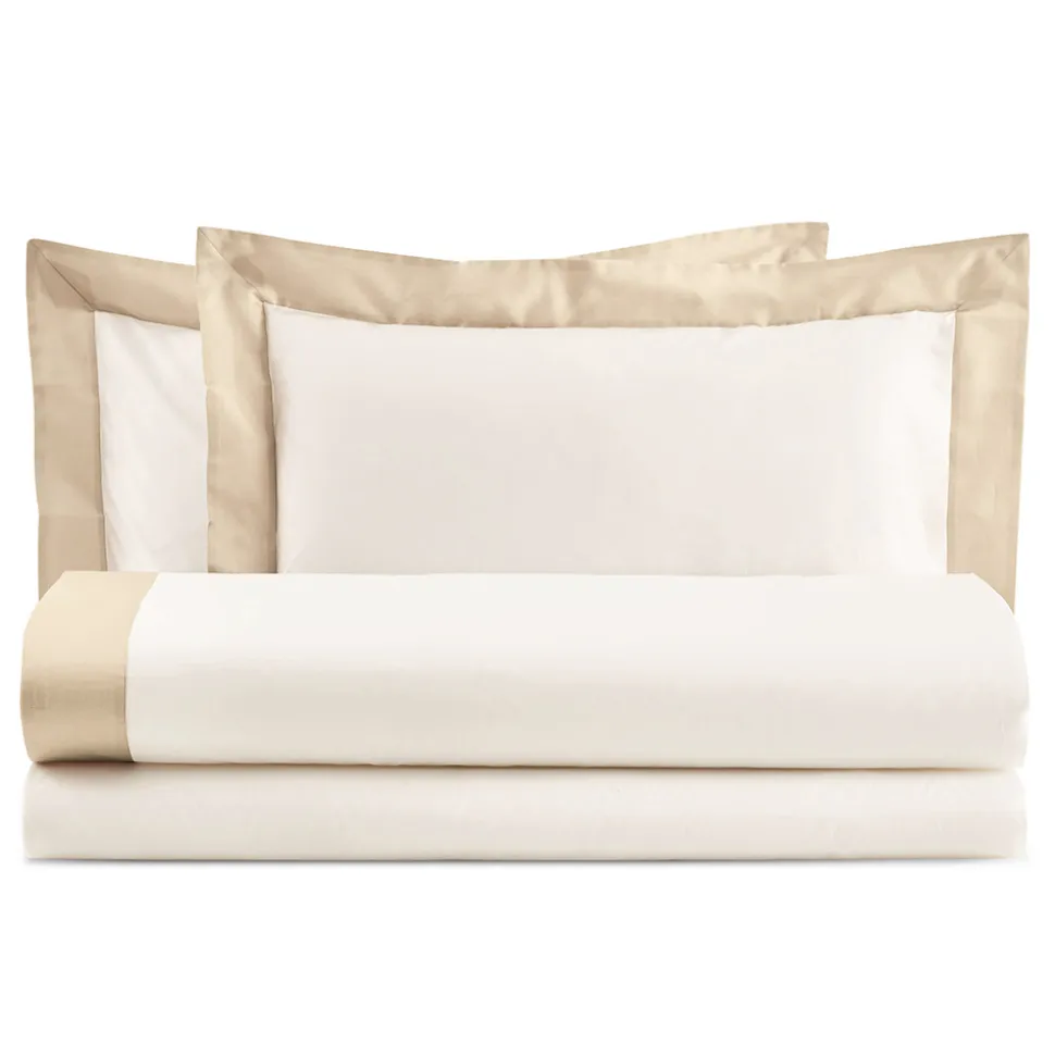 Completo Letto King Size in 100% Cotone e 10% Raso di Cotone - Dettaglio