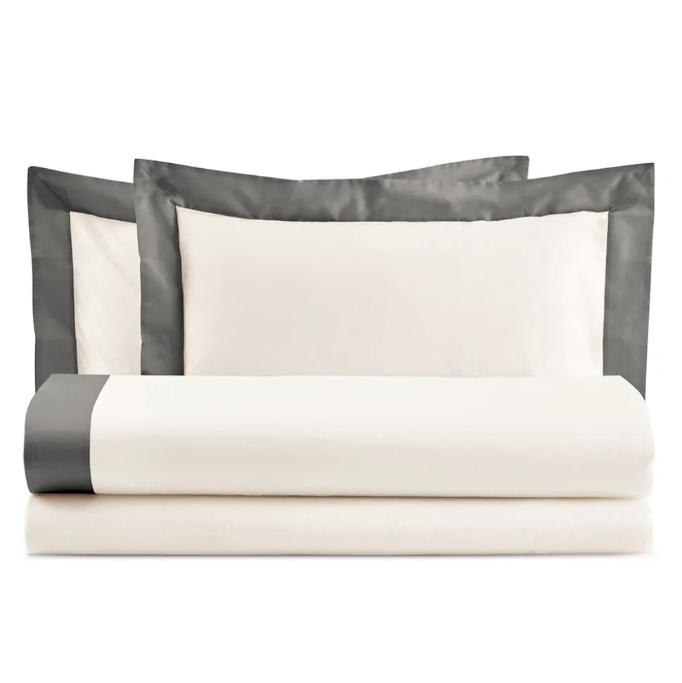 Completo Letto Matrimoniale in 100% Cotone e 10% Raso di Cotone - Dettaglio
