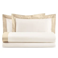 Completo Letto Matrimoniale in 100% Cotone e 10% Raso di Cotone - Dettaglio