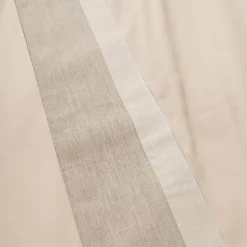 Completo Letto Matrimoniale in 90% Cotone e 10% Lino Made in Italy - Nestle