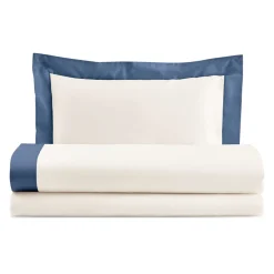 Completo Letto Una Piazza e Mezzo in 100% Cotone e 10% Raso di Cotone - Dettaglio