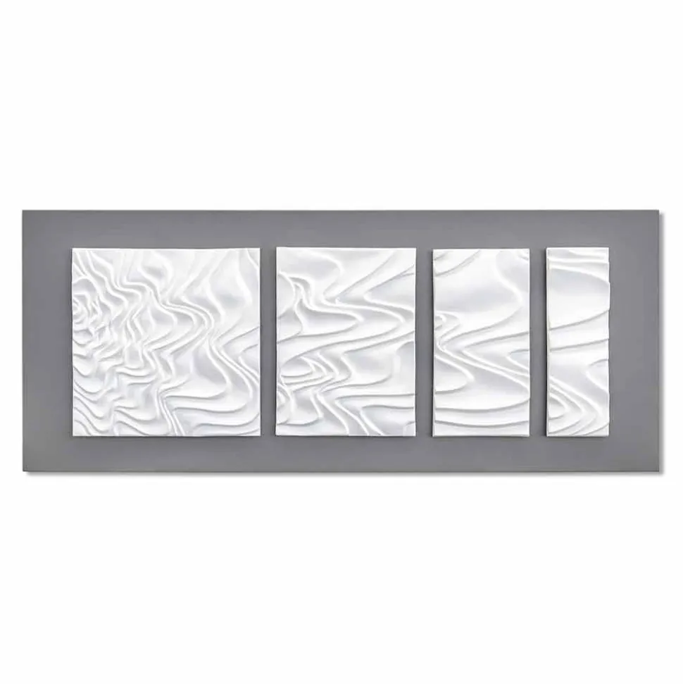Composizione a Parete Astratta Design Moderno in Ceramica Made in Italy - Verno