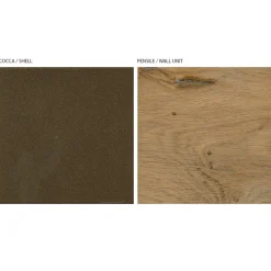 Composizione a Parete Moderna in Finitura Rovere Nodato Nordico e Ferro - Siri