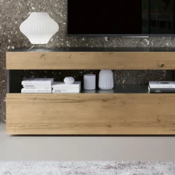 Composizione a Parete Moderna di Design in MDF Made in Italy - Kristin