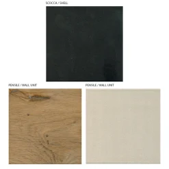 Composizione a Parete Moderna di Design in MDF Made in Italy - Kristin