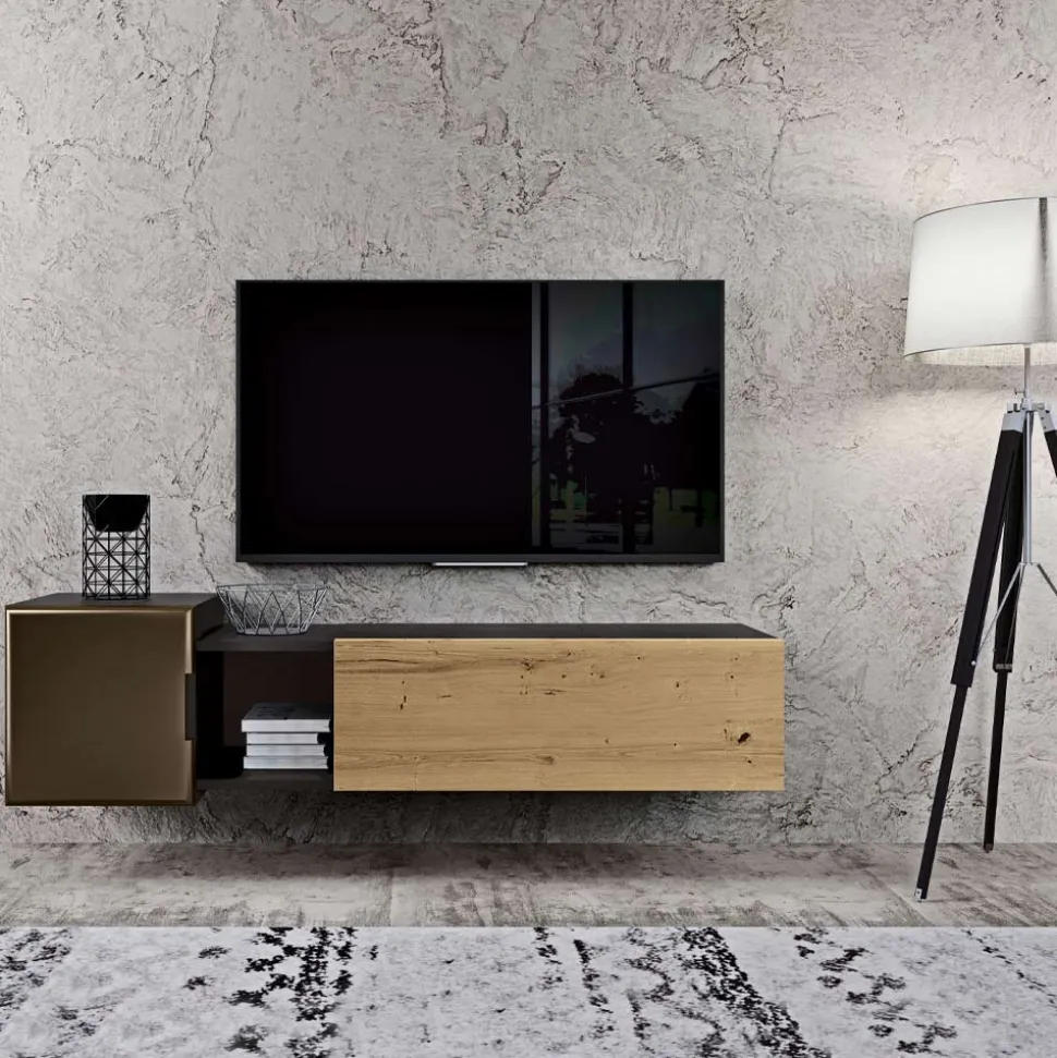 Composizione a Parete per la Zona Living di Design Moderno Made in Italy - Margit