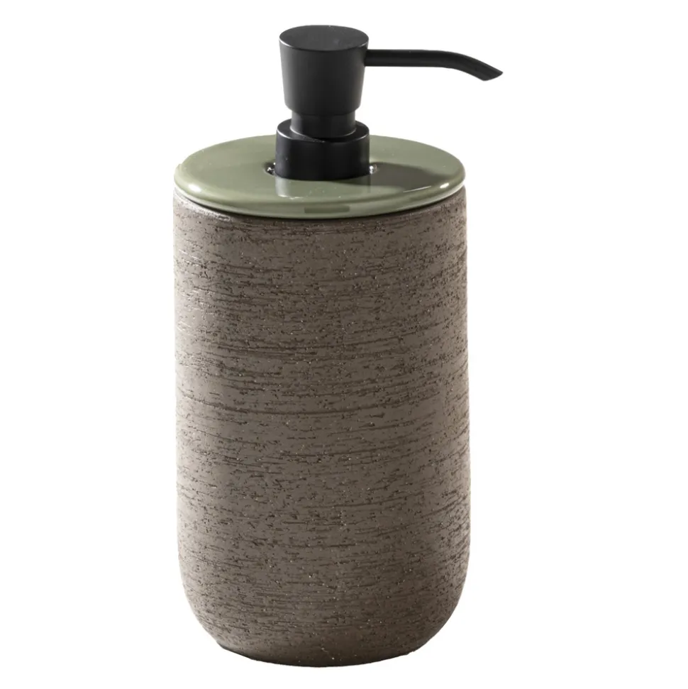 Composizione Arredo Bagno con Mobile in Teak Naturale e Lavabo - Carolie